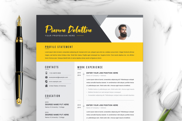 01 clean professional creative and modern resume cv curriculum vitae design template ms word apple pages psd free download 50